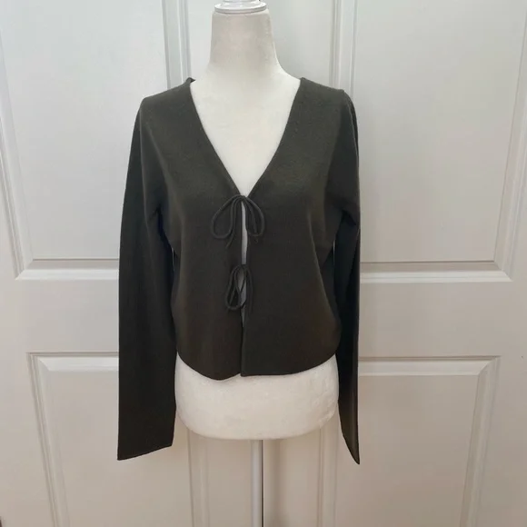 Tie-Front Cashmere Cardigan from NakedCashmere - Picture 5 of 11